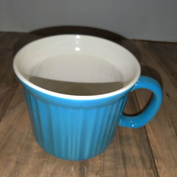 CorningWare Colours 20 oz Sky Blue Coffee / Soup Mug Stoneware 591 ML - Picture 1 of 7